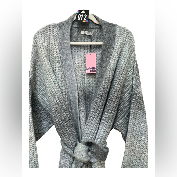 ✨ 12. NWT Smash + Tess Serena Wrap, Cardigan, Blue Grey Ombré XL/2XL - Picture 4 of 13